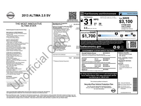 Used 2013 Nissan Altima 2.5 SV w/ 2.5SV Convenience Pkg image 1