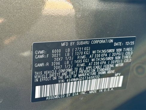 New 2026 Subaru Ascent Limited image 39