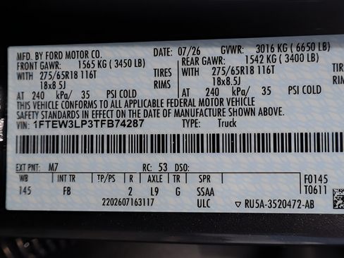 New 2026 Ford F150 XLT w/ XLT Black Appearance Package AWD/4WD image 25