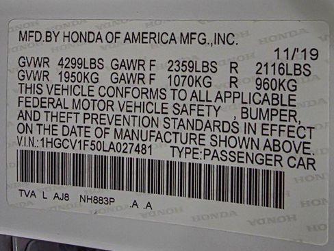 Used 2020 Honda Accord EX-L image 44