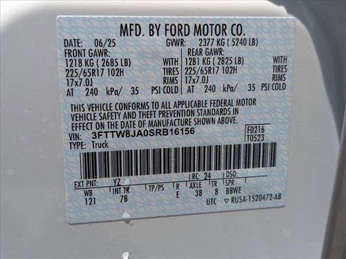 New 2025 Ford Maverick XLT w/ Equipment Group 302A image 17