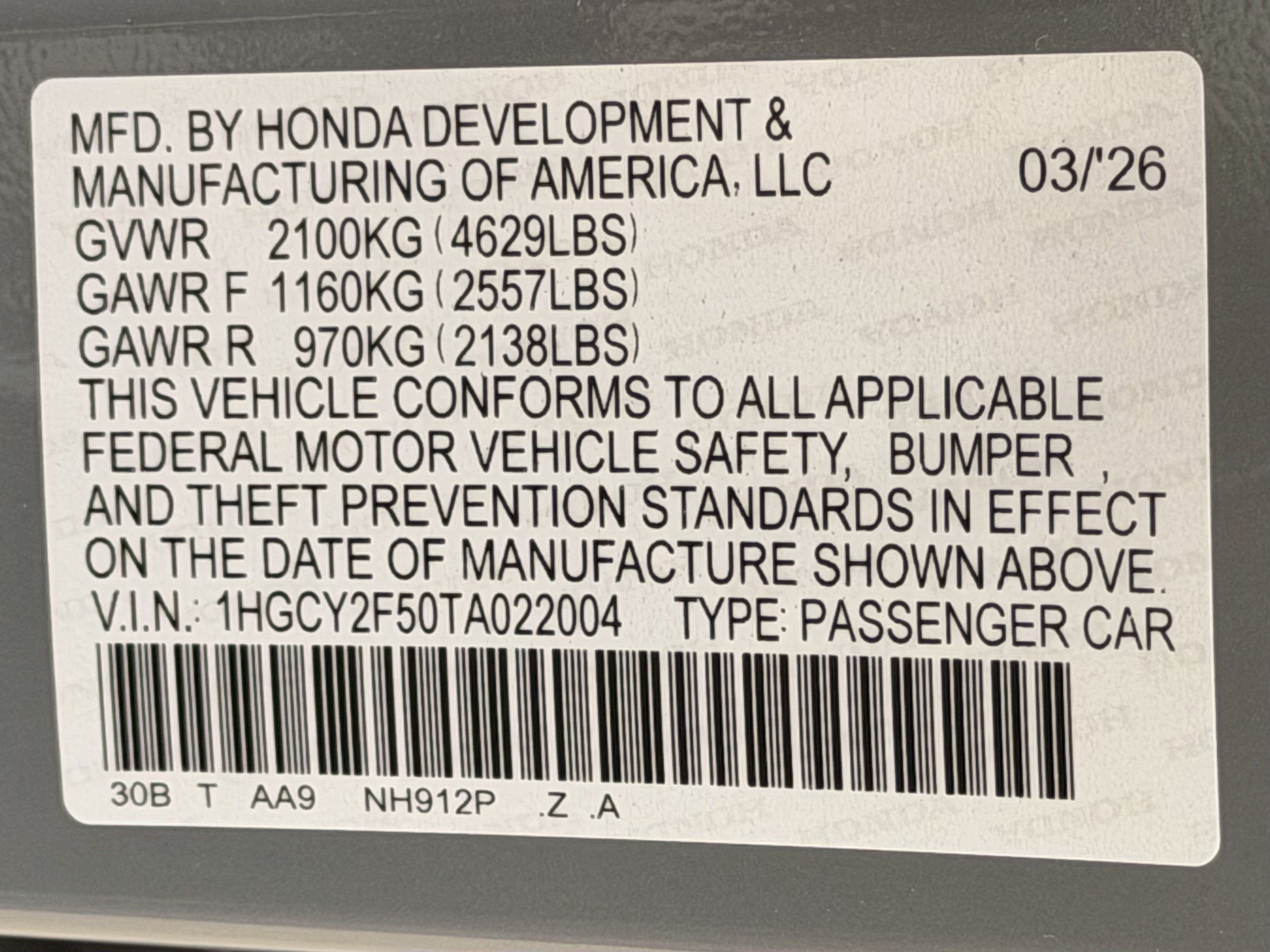 Used 2026 Honda Accord Sport image 28