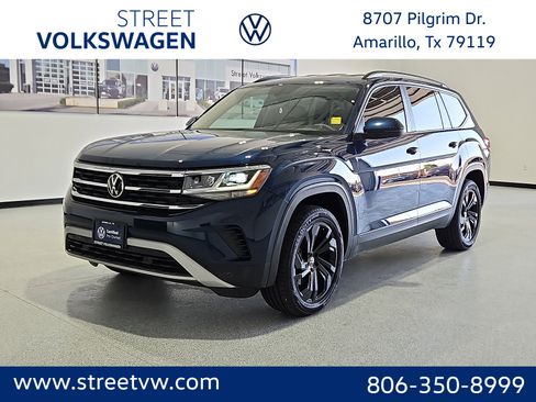 Used 2022 Volkswagen Atlas SE w/ Black Wheel Package AWD/4WD image 1
