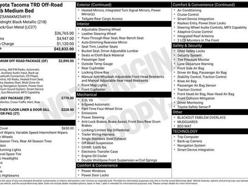 Certified 2019 Toyota Tacoma TRD Off-Road AWD/4WD image 19