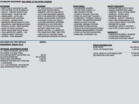 Used 2021 Ford Explorer Platinum w/ Equipment Group 601A image 2