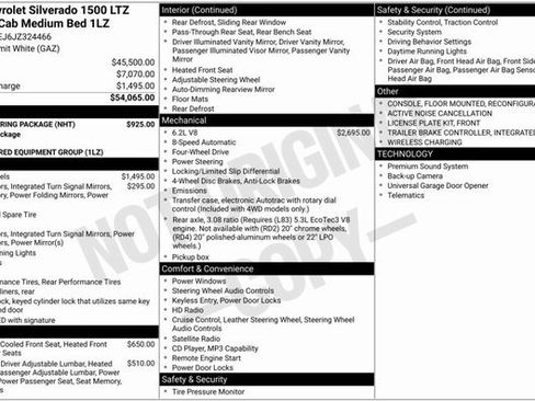 Used 2018 Chevrolet Silverado 1500 LTZ w/ Max Trailering Package image 3