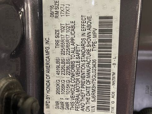 Used 2016 Honda CR-V EX-L image 16