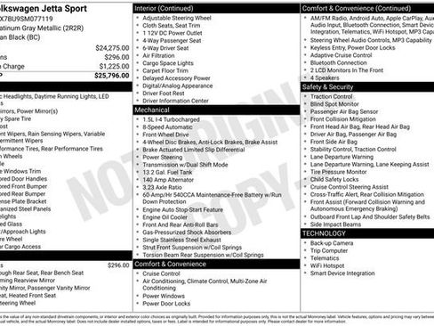 Certified 2025 Volkswagen Jetta Sport image 38