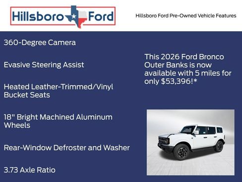 Used 2026 Ford Bronco Outer Banks AWD/4WD image 13