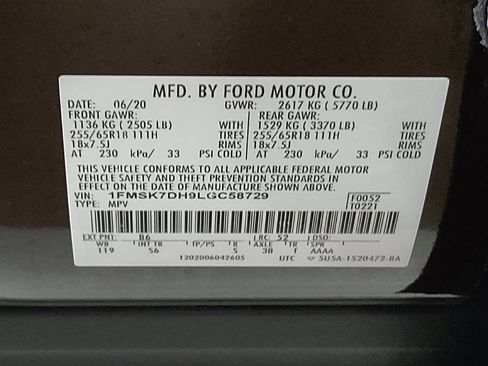 Used 2020 Ford Explorer XLT w/ Equipment Group 202A RWD image 33
