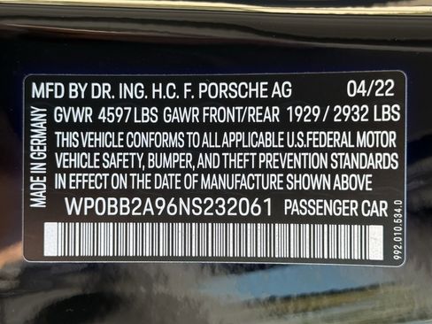 Certified 2022 Porsche 911 Targa 4 GTS image 36