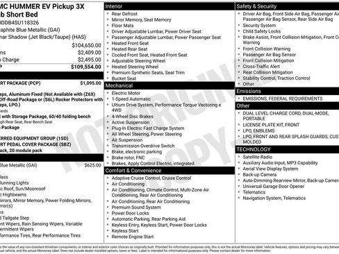 New 2025 GMC Hummer EV 3X w/ LPO, Sport Package image 7