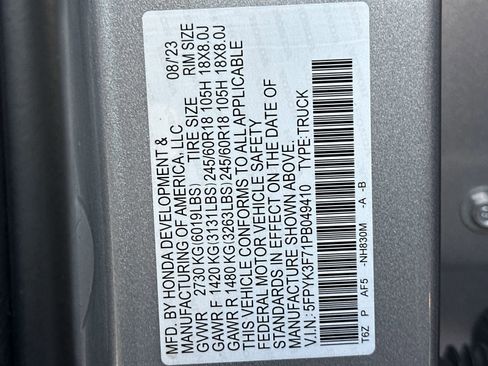 Used 2023 Honda Ridgeline RTL-E image 33