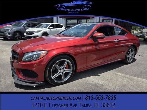 Used 2017 Mercedes-Benz C 300 4MATIC Coupe w/ Surround View Package image 1