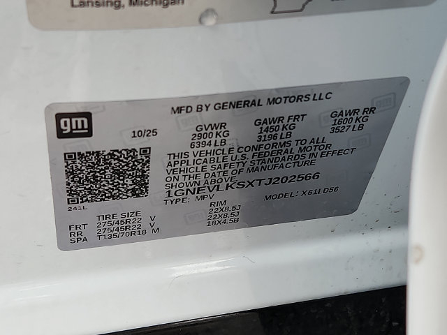 Used 2026 Chevrolet Traverse RS w/ LPO, Floor Liner Package AWD/4WD image 28