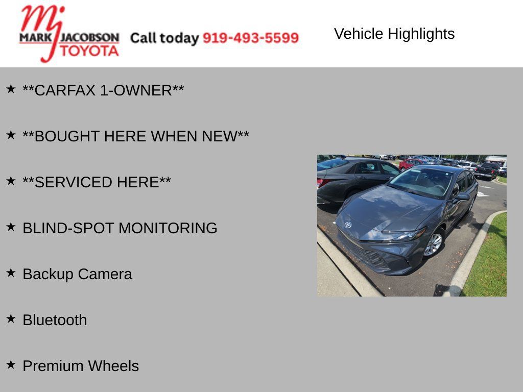 Used 2025 Toyota Camry LE FWD image 6