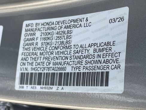 New 2026 Honda Accord Sport image 27