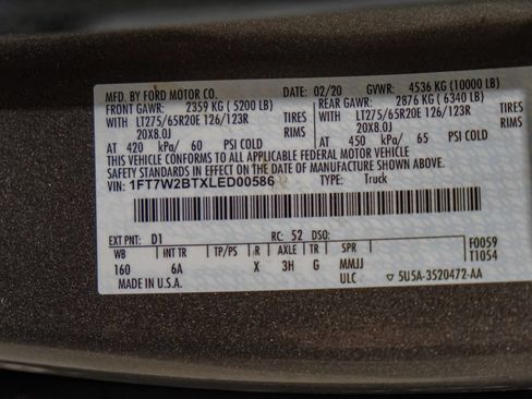 Used 2020 Ford F250 Lariat w/ Lariat Value Package AWD/4WD image 67