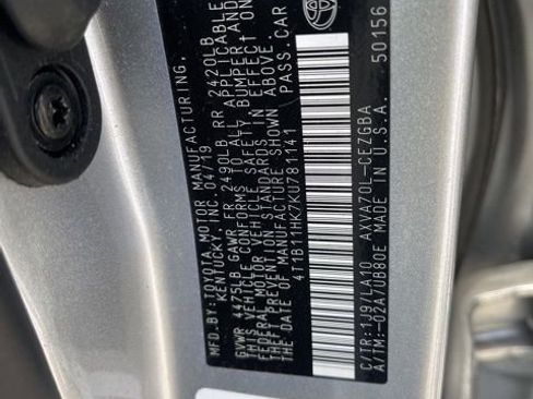 Used 2019 Toyota Camry XLE w/ Driver Assist Package FWD image 16