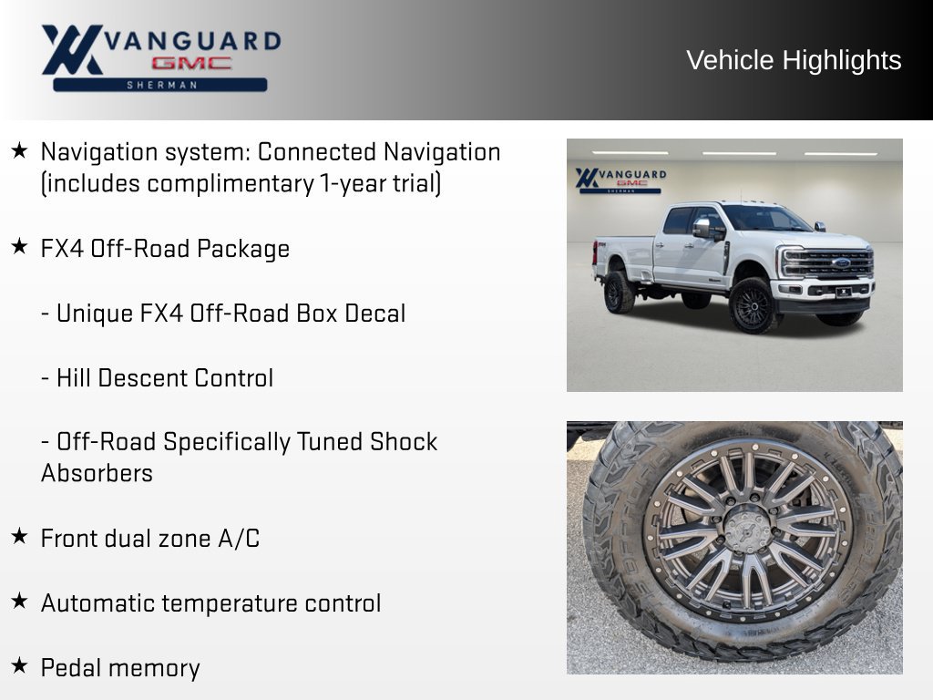 Used 2024 Ford F350 Platinum w/ FX4 Off-Road Package AWD/4WD image 5
