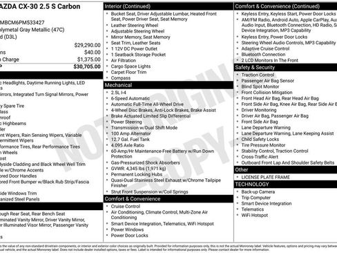 Certified 2023 MAZDA CX-30 AWD 2.5 S w/ Preferred Package image 10