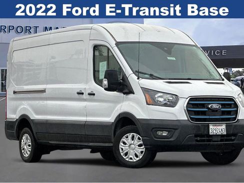 Used 2022 Ford E-Transit Medium Roof w/ Load Area Protection Package image 2