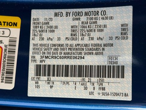 Certified 2024 Ford Bronco Sport Outer Banks AWD/4WD image 30