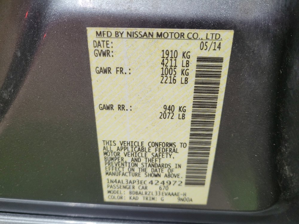 Used 2014 Nissan Altima 2.5 S w/ Display Audio Package FWD image 33