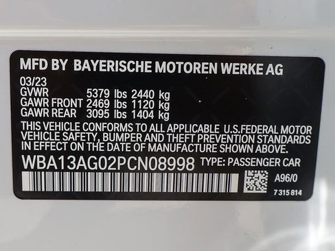 Used 2023 BMW 530e w/ Convenience Package RWD image 57