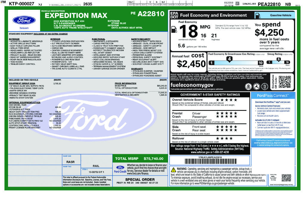 Used 2023 Ford Expedition Max XLT AWD/4WD image 35