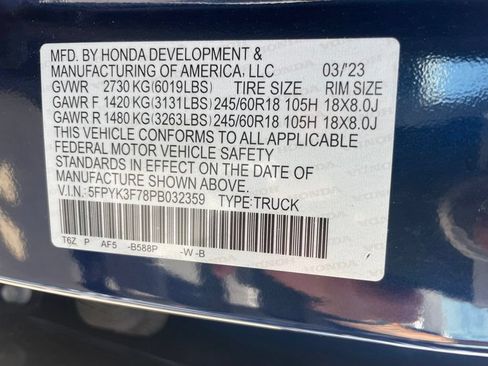 Used 2023 Honda Ridgeline RTL-E image 36