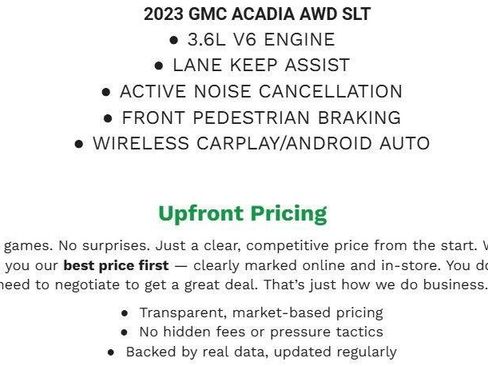 Used 2023 GMC Acadia SLT AWD/4WD image 2