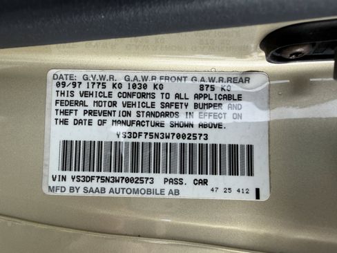 Used 1998 Saab 900 SE Turbo FWD image 22