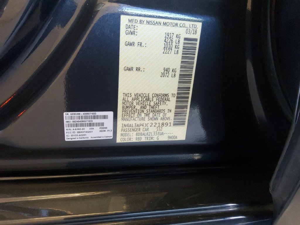 Used 2018 Nissan Altima 2.5 SL FWD image 20