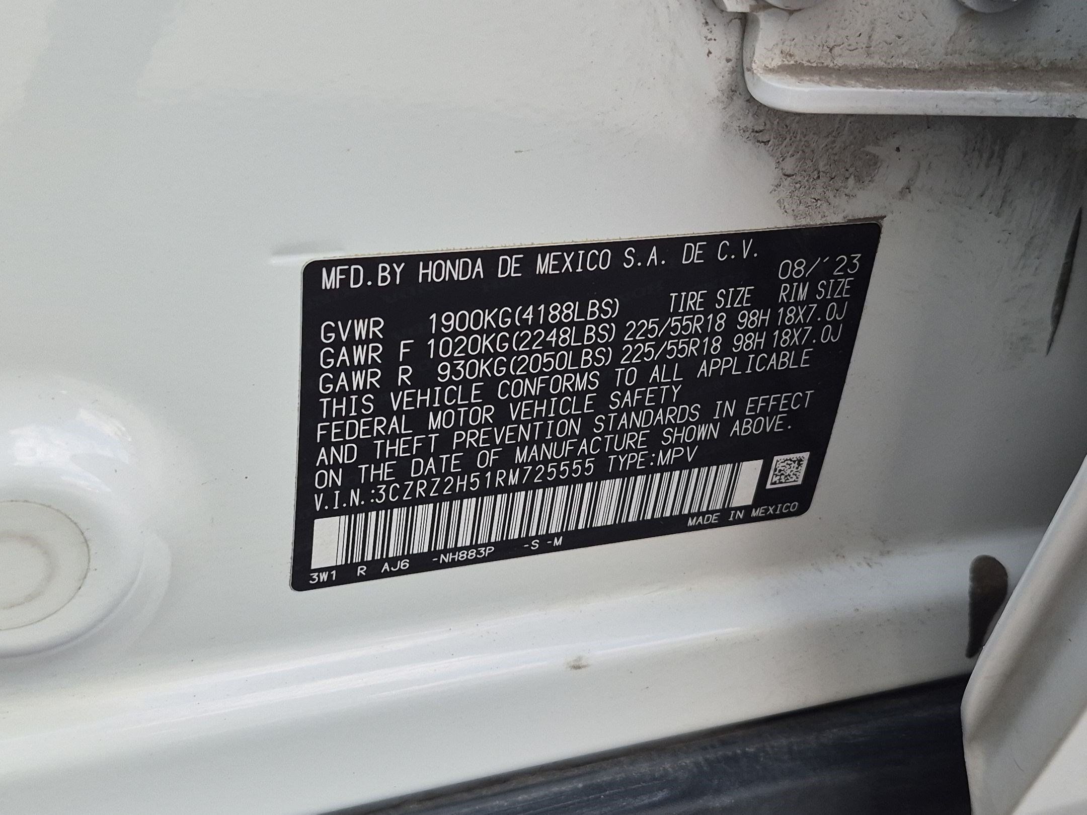 Certified 2024 Honda HR-V Sport image 32
