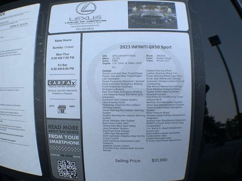 Used 2023 INFINITI QX50 Sport FWD image 26
