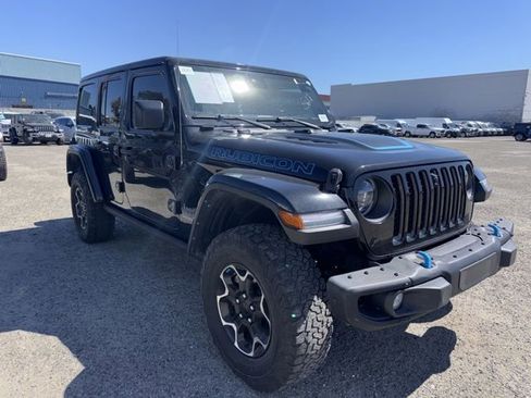 Used 2022 Jeep Wrangler Unlimited Rubicon 4xe w/ Steel Bumper Group AWD/4WD image 3