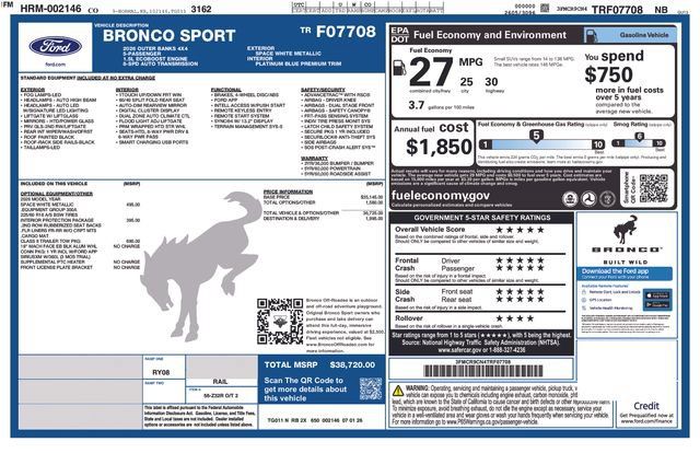 New 2026 Ford Bronco Sport Outer Banks AWD/4WD image 24
