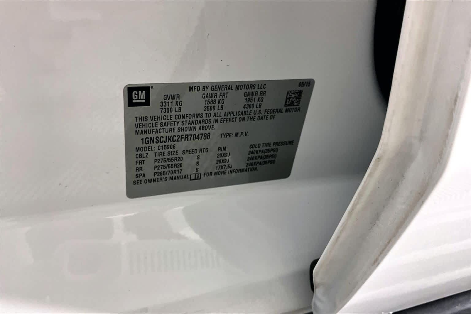Used 2015 Chevrolet Suburban LT w/ Texas Edition RWD image 33
