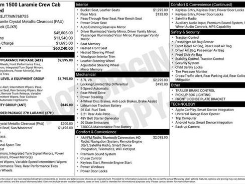 Used 2021 RAM 1500 Laramie w/ Sport Appearance Package RWD image 2