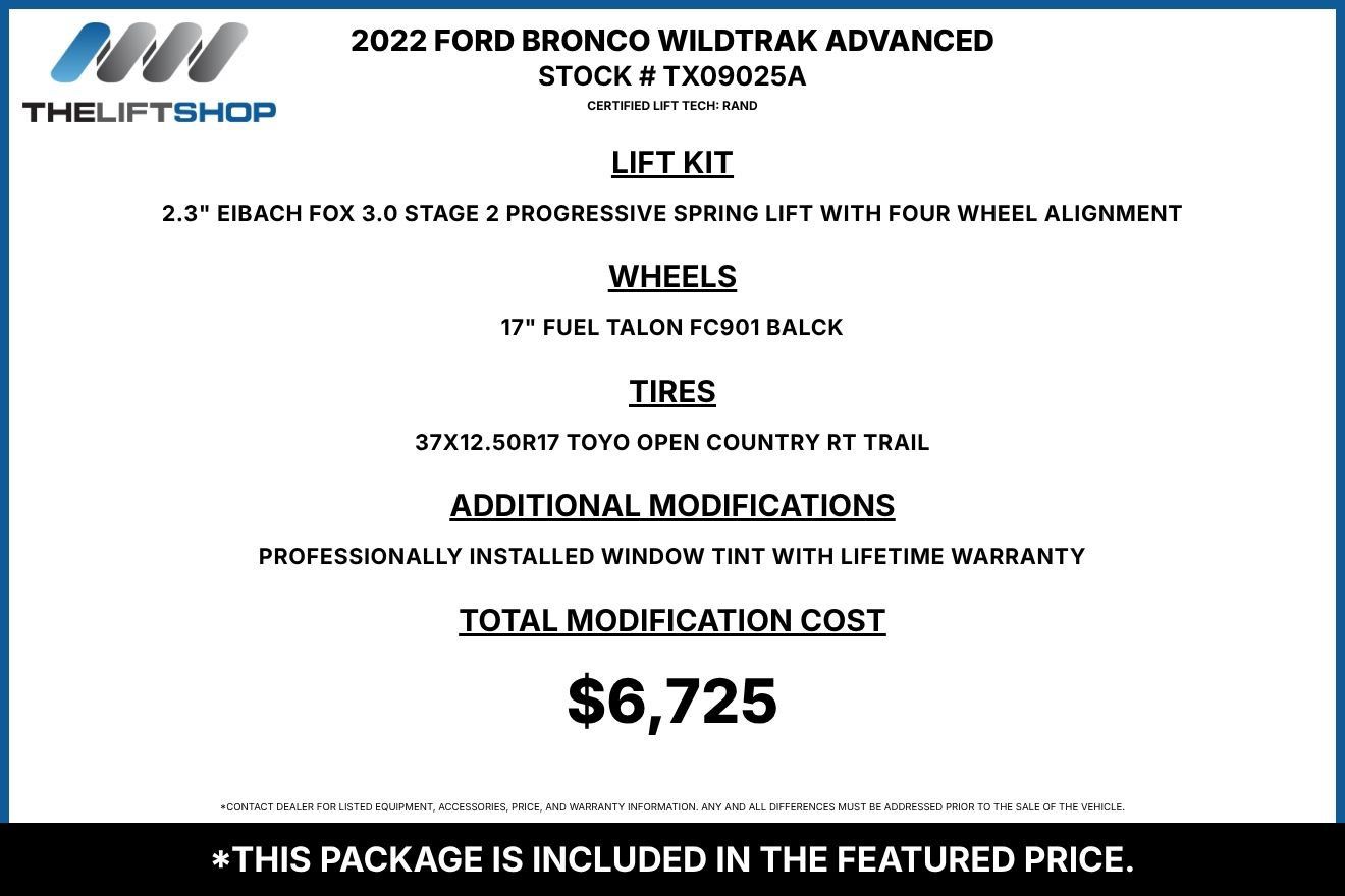 Used 2022 Ford Bronco Wildtrak AWD/4WD image 2