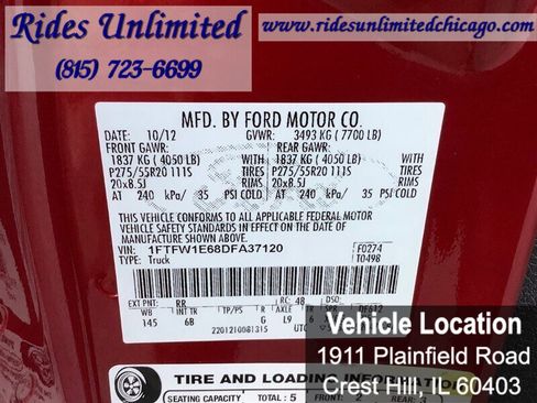 Used 2013 Ford F150 FX4 w/ Luxury Equipment Group image 28