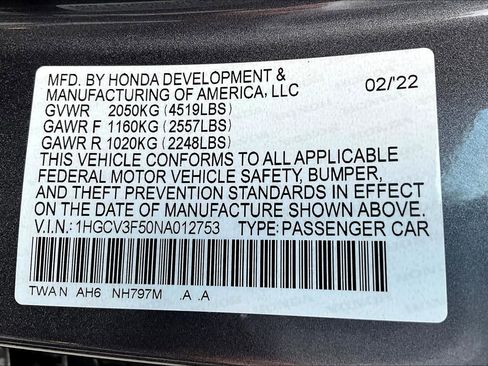 Used 2022 Honda Accord EX-L image 33