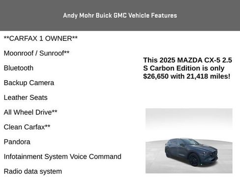 Used 2025 MAZDA CX-5 Carbon Edition image 4