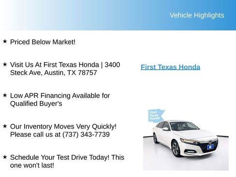 Used 2018 Honda Accord EX-L image 9