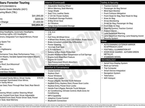 Certified 2025 Subaru Forester Touring image 25