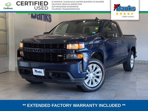 Certified 2021 Chevrolet Silverado 1500 Custom AWD/4WD image 1