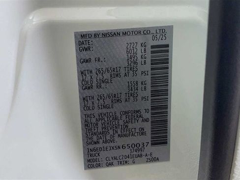 Certified 2025 Nissan Frontier SV w/ SV Convenience Package image 29