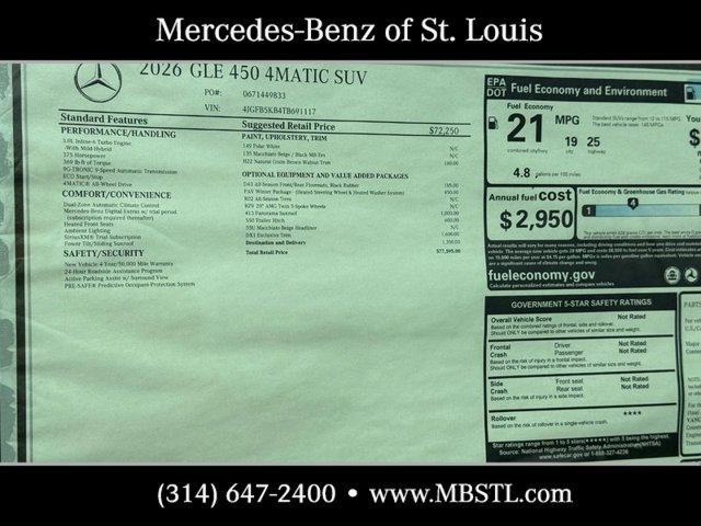 New 2026 Mercedes-Benz GLE 450 4MATIC image 4