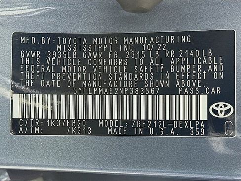 Used 2022 Toyota Corolla LE image 29